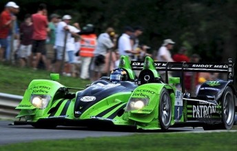 lime rock David Brabham in his Patron Highcroft Racing machine