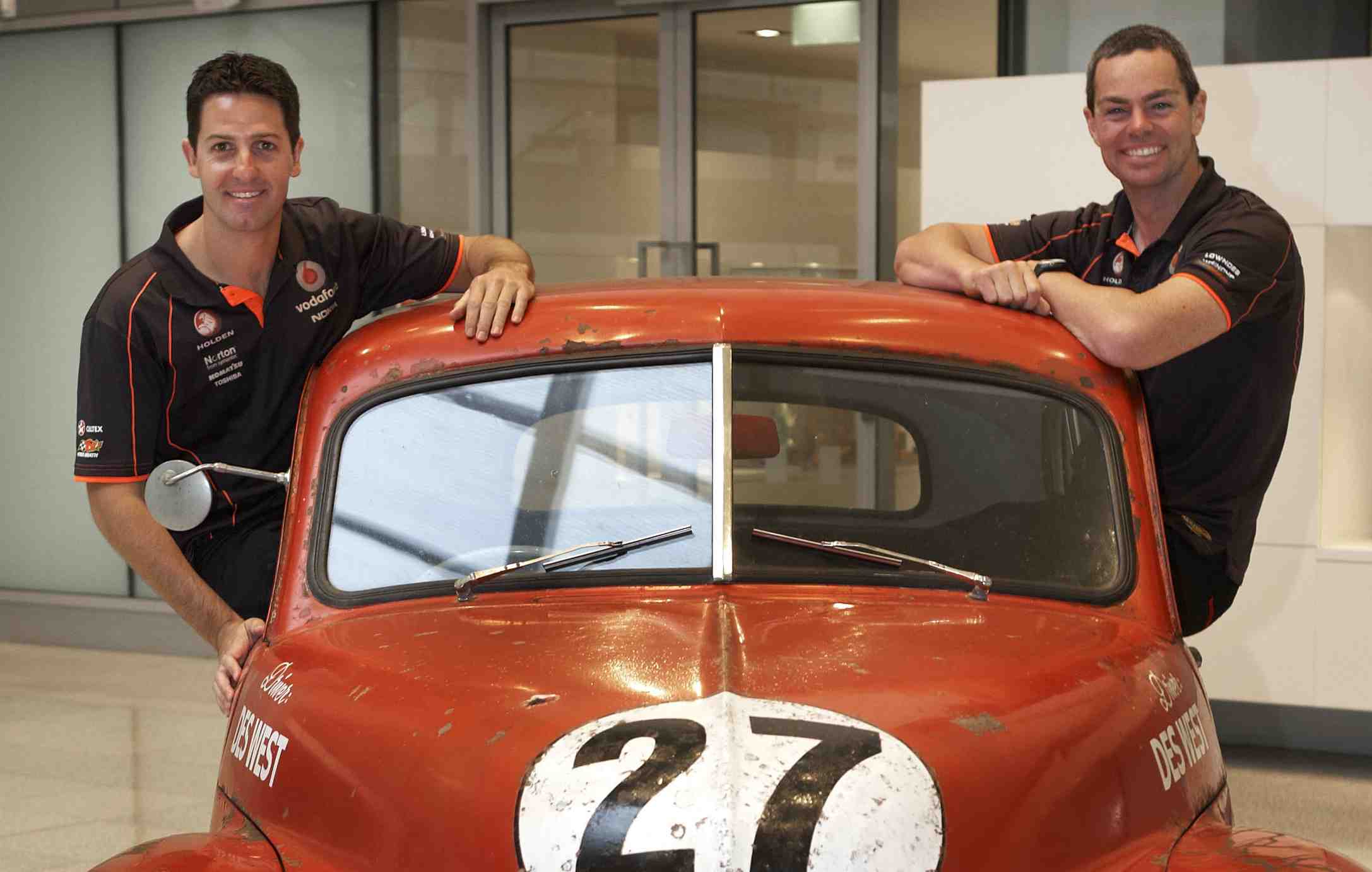Lowndes and Whincup turn back time Lowndes and Whincup turn back time