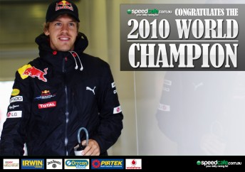 thumb vettel winner poster 344x242 POSTER: Sebastian Vettel Champion Poster