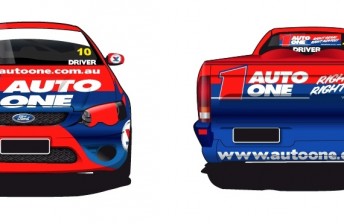 car The artwork of the Auto One V8 Ute