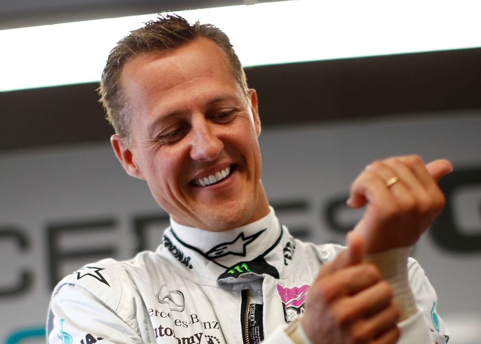 Schumacher 'laughing and crying' in fourth