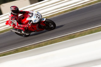 Stauffer wins dramatic Race 1 at Symmons Stauffer wins dramatic Race 1 at Symmons