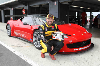 Bowe gets first laps in Bathurst Ferrari ride Bowe gets first laps in Bathurst Ferrari ride