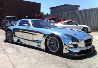 thumb hackett car FIRST PICS: New Mercedes SLS arrives in OZ