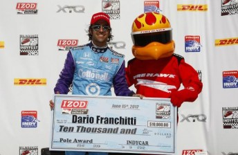 thumb Dario Milwaukee pole 344x224 Dario Franchitti grabs Milwaukee pole
