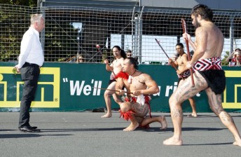 thumb V8 Supercars' Chief Operating Officer Shane Howard with New Zealand locals at this year's Hamilton event
