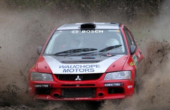 Boaden SA day 1 2012 344x224 Evans brothers locked in Rally SA battle