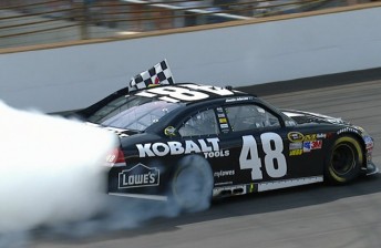 thumb Jimmie Johnson Brickyard win 344x224 Jimmie Johnson wins at the Brickyard