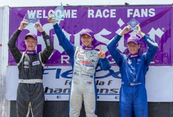 car Podium New Jersey 344x233 Shae Davies dominates in his international race debut