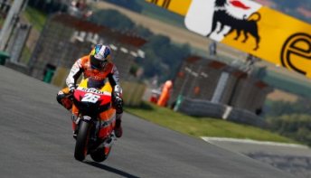 thumb Screen shot 2012 07 08 at 9.48.49 PM 344x197 Last lap Stoner crash ensures Pedrosa victory