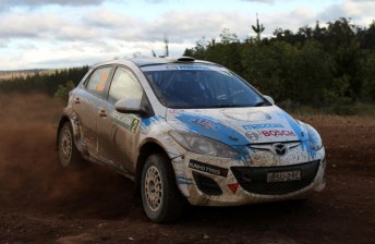 Simon Evans SA Saturday 2012 344x224 Eli Evans keeps Honda up front at Rally SA