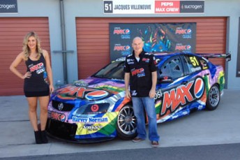 thumb jacques 344x229 Jacques Villeneuve reveals personal Pepsi livery