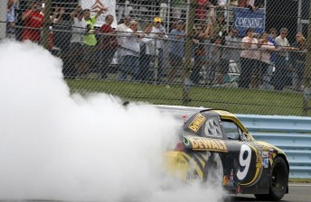 ambrose celebrates ambrose celebrates 344x224 Q&A: Ambrose on second career Sprint Cup win