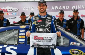 thumb Johnson pole 344x224 Jimmie Johnson scores Martinsville pole