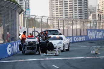 thumb MG 0886 344x229 Rollover headlines first Aussie Racing Cars race