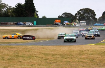 thum miedecke 344x224 Torana rollover stops Sandown Touring Car Masters opener