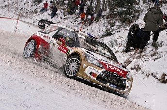 Semi Retired Sebastien Loeb gaps the field on Rallye Monte Carlo Loeb Monte day 1 344x227 Semi Retired Sebastien Loeb gaps the field on Rallye Monte Carlo