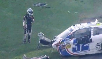 Spectators injured in NASCAR crash at Daytona Daytona massive prang 344x199 Spectators injured in NASCAR crash at Daytona