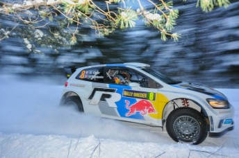 Volkswagen closing in on first WRC victory Ogier Sweden day 2 344x228 Volkswagen closing in on first WRC victory