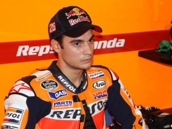 Pedrosa tops opening day of pre season testing Pedrosa Malaysia test 344x259 Pedrosa tops opening day of pre season testing