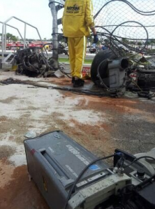 Spectators injured in NASCAR crash at Daytona damage 222x299 Spectators injured in NASCAR crash at Daytona
