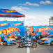 Hot Wheels backing for Clipsal 500 stunt team Hot Wheels backing for Clipsal 500 stunt team