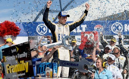 Keselowski wins with final lap pass in Vegas Keselowski wins with final lap pass in Vegas