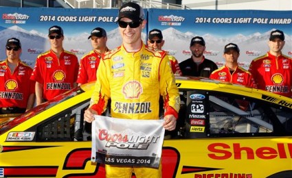 Logano scores NASCAR pole in Las Vegas Logano scores NASCAR pole in Las Vegas