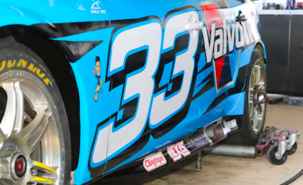 NASCAR touch for McLaughlin Volvo at QR NASCAR touch for McLaughlin Volvo at QR