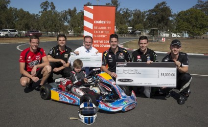 James Courtney returns to karting roots James Courtney returns to karting roots