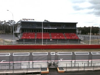 The Harris Park grandstand named in honour of the late long time Bathurst 1000 race boss Ivan Stibbard