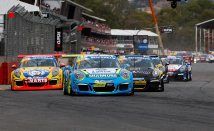 Richards wins wild Carrera Cup opener Richards wins wild Carrera Cup opener