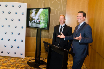 Steven Richards and BMW Australia CEO Marc Werner