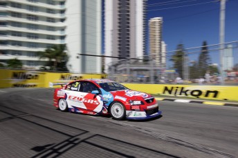 thumb Jason Bargwanna drove to pole for today's first V8 Supercar race at the Nikon SuperGP