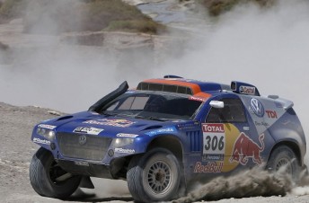 thumb Nasser Al-Attiyah won the 641 kilometre seventh stage of the Dakar