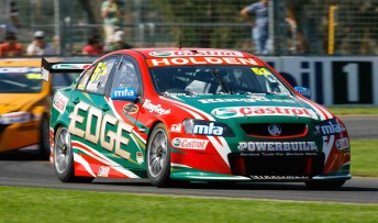 thumb Greg Murphy in his Castrol Racing Commodore VE at the Albert Park street circuit yesterday