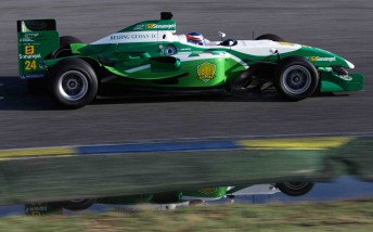 thumb John Martin in his Beijing Guaon FC car