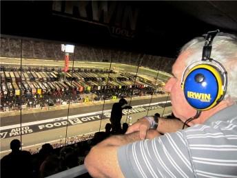 Jimmy Stone in pole position in the IRWIN Tools suite at Bristol