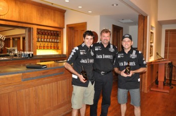 Lynchburg_JeffArnett-med Todd and Rick with Jeff Arnett, the seventh Jack Daniel's Master Distiller