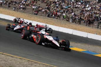 thumb Will Power on his way to winning in Sonoma