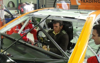thumb Jason Bright got his first chance to sit in his new car recently