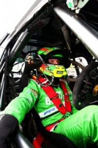 incar Dumbrell in his car before a session at Phillip Island