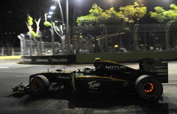 thumb Lotus driver Heikki Kovalainen in Singapore