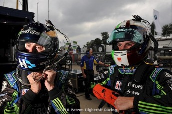 thumb David Brabham and Marino Franchitti prepare for Petit Le Mans