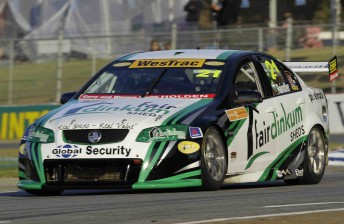 thumb Karl Reinder in the Fair Dinkum Sheds Racing Commodore