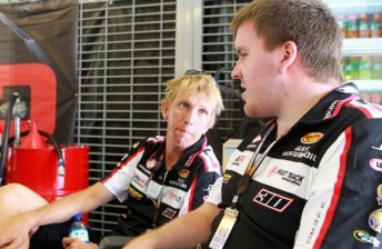 thumb Lucas Dumbrell (right) with driver Warren Luff