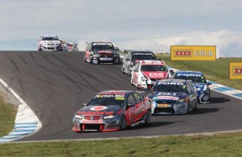 thumb The V8 Supercars pack at Phillip Island