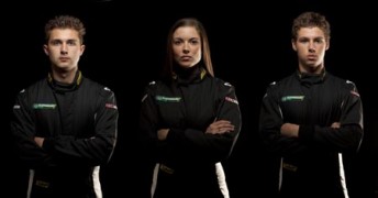 car Andrew Jordan, Samantha Reid and Cameron Waters