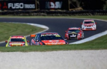 thumb The V8 Supercars on track at Phillip Island today