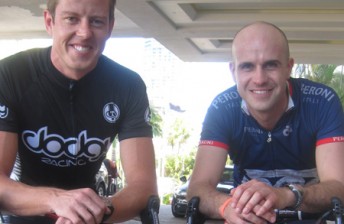 thumb James Courtney welcomed Marino Franchitti to the GC with a training ride